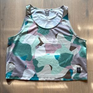 Topo Designs Multicolor Camo Crop Top